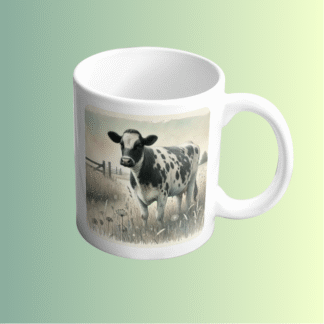 Fekete - fehér tehén bögre