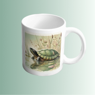 Mocsári teknős bögre