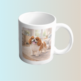 Cavalier spániel bögre