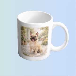 Francia bulldog bögre